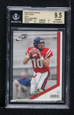 2004 Press Pass SE Gold Eli Manning #40 BGS 9.5 GEM MINT Rookie RC - Image 1 of 2
