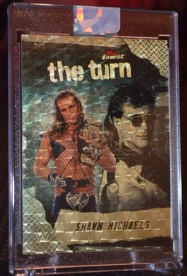 2025 WWE TOPPS FINEST 1/1 Shawn Michaels SUPERFRACTOR The Turn HBK RAINBOW - Image 1 of 4
