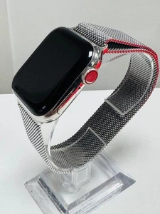Apple Watch Series 8 41mm Stainless Steel SILVER - GPS & CELL- MILANESE LOOP! - Picture 1 of 3