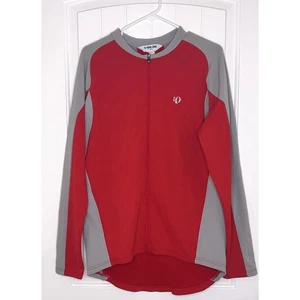 PEARL IZUMI IQ Women's XL Thermal Jacket Full Zip Cycling Red & Gray - Picture 1 of 11