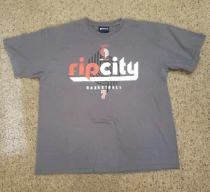Brandon Roy #7 Portland Trailblazers Rip City NBA Maglietta Vintage Uomo XL Grigio - Foto 1 di 7