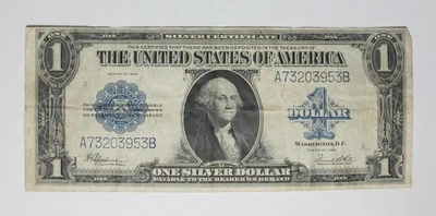 1923 U.S. One Dollar * Silver Certificate * Circulated * A73203953B * No Reserve - Image 1 of 3