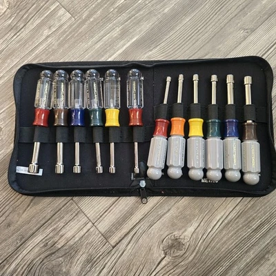 Vintage SEARS Craftsman 12pc SAE/Metric Nut Driver Set Made in USA W/Case - Image 1 of 4