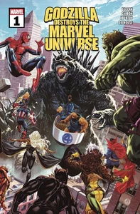 GODZILLA DESTROYS THE MARVEL UNIVERSE #1 (2025) COVER A MARK BROOKS - Picture 1 of 1