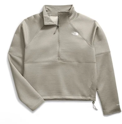 Chaqueta térmica de punto The North Face 1/4 cremallera, para mujer talla XS gris arcilla nueva con etiquetas $90 Foto 1 de 4
