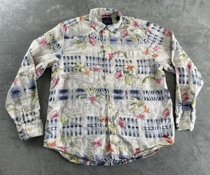 Tommy Bahama x Pendleton LS Hemd Herren Medium Leinen Hawaii Azteken Reverse Print - Bild 1 von 15