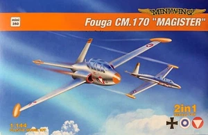 1/144 Post War Trainer: Fouga CM.170 Magister [3 Options] #mini350 : MINIWING - Picture 1 of 4