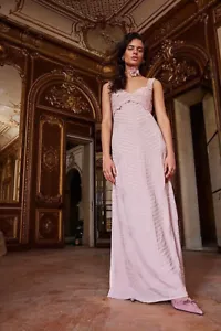 FREE PEOPLE Coastal Treasures Maxi Dress UK Large in Rose/pink RRP £350 BNWT - Picture 1 of 2