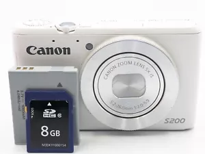 Canon PowerShot S200 White compact digital camera from japan 1dasyship 2247 - Picture 1 of 22