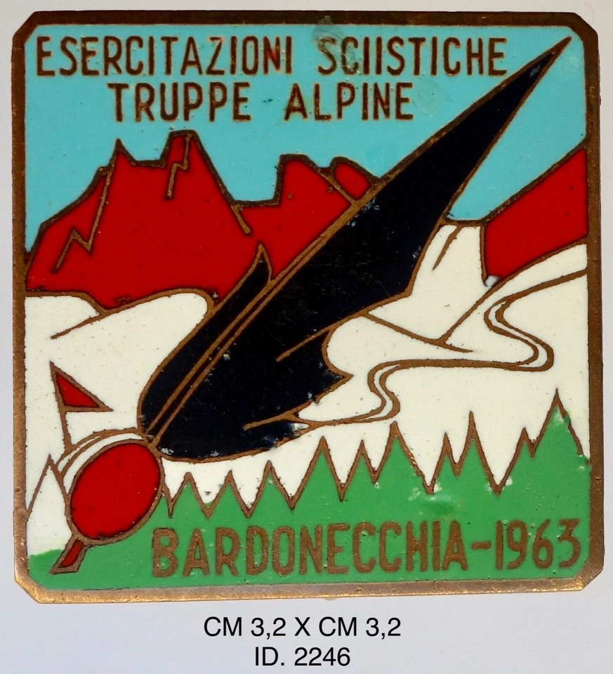 BARDONECCHIA 1963 ESERCITAZIONI SCIISTICHE TRUPPE ALPINE DIST. PROD. LABOR  - Immagine 1 di 4