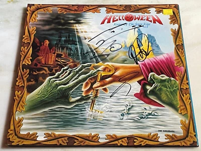 HELLOWEEN Keeper Of The Seven Keys 2 FULLY SIGNED ORIGINAL VINYL LP AUTOGRAPHED Foto 1 de 2