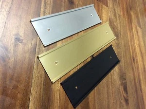 Pack of 10 JRS #29 Rose Gold Door/Wall Name Plate Holder 1 1/2" Tall x 6" - Picture 1 of 1