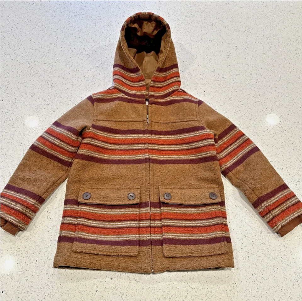 Abrigo Tea Collection Mezcla Lana Niños Sebastian Estancia Rayas Forrado XS (2-3) Foto 1 de 4