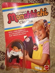 Sekiguchi 1974 MONCHHICHI CLIP-ON BIRTHDAY BOY OVP Monchichi Rarität *e019* - Picture 1 of 4