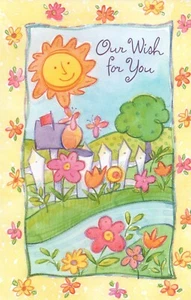 Nice ENCOURAGEMENT Card FROM US, Our Wish For You Sun by American Greetings + ✉ - Picture 1 of 5