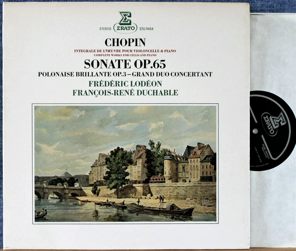 Lodéon; Duchable. Chopin (Complete works for cello and piano). Erato STU 71454 Foto 1 de 1