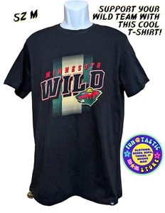 CAMISETA UNISEX. MINNESOTA WILD HOCKEY EQUIPO NHL. NEGRO Talla M. DEPORTE. 47 MARCA. Nuevo - Imagen 1 de 8