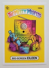 Melty Misfits Series 3 100a Big Screen Eileen Variant Card Sticker Buff Monster