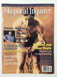 Skeptical Inquirer Magazine For Science Reason March April 1998 Houdini Cover - Picture 1 of 5