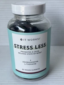 Nuevo ¡FUNCIONA! Gomitas veganas Stress Less 60 gomitas suplementos dietéticos - Imagen 1 de 4