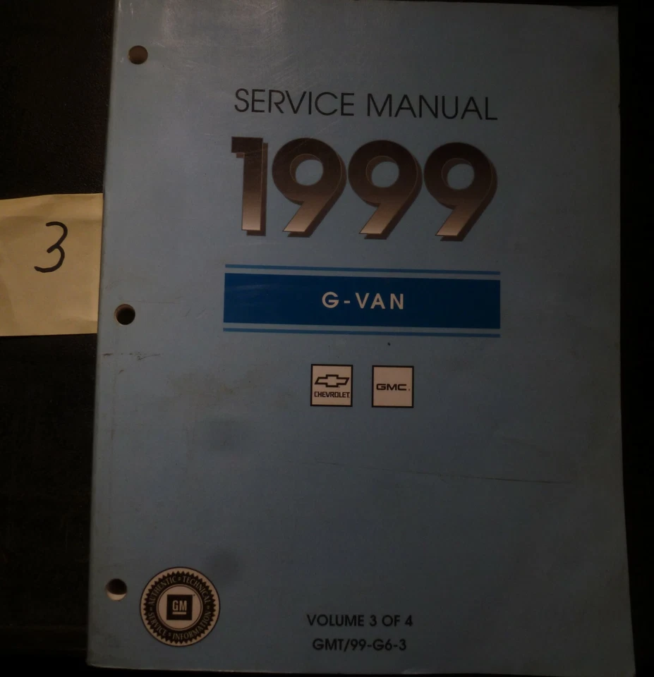 GMC Savana 1500 2500 3500 1999 furgoneta controles de motor y manual de servicio de escape Foto 1 de 1