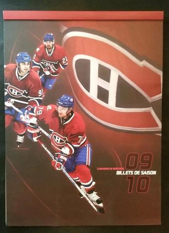2009-10 Montreal Canadiens 100th Anniversary Season Ticket Book NHL Hockey Cover
