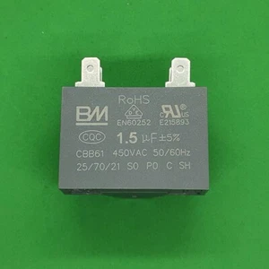 1pc Mini Split Capacitor 1.5uF 1.5 mfd 450V AC 4-Terminal CBB61 for Fan Motor - Picture 1 of 5