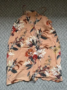 Womens Warehouse Size 14 Tunic Top Floral Pattern Strappy Slight Damage - Picture 1 of 4