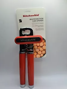 KITCHENAID MANUAL CAN & BOTTLE OPENER GLOSSY CANDY APPLE RED - Picture 1 of 5