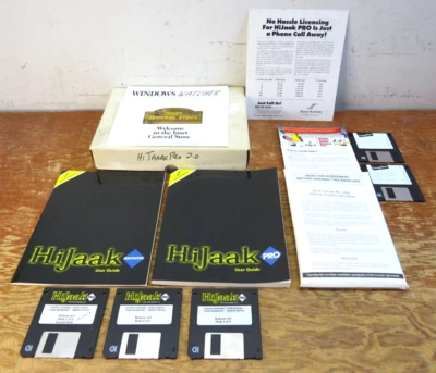 vintage Inset Systems HiJaak Pro Image Converter Software Clipart IBM PC Floppy - Image 1 of 3