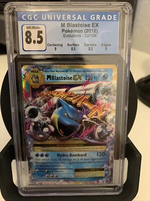 MEGA M Blastoise EX 22/108 NM/M CGC 8.5 ULTRA RARE Holo Pokemon XY Evolutions - Image 1 of 2