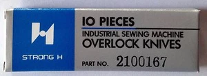 INDUSTRIAL SEWING MACHINE PART ~ YAMATO AZ OVERLOCKER ~ 10 X LOWER KNIFE 2100167 - Picture 1 of 3
