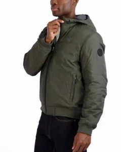 Gerry Men’s Hooded Bomber Jacket Polyfill Insulation Nylon Shell Green XXL NWT - Picture 1 of 3