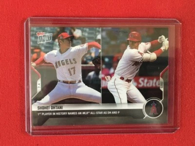 2021 TOPPS NOW SHOHEI OHTANI #4571ST PLAYER IN HISTORY NAMED MLB ALLSTAR DH P - Image 1 of 2