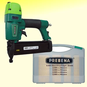 Prebena 2XR-J50 Druckluftnagler inkl. Befestigungsmaterial-Set J-Box im Koffer - Bild 1 von 1