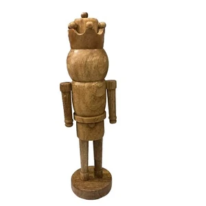 Neu 16" Holz Nussknacker Holiday Time - Bild 1 von 17