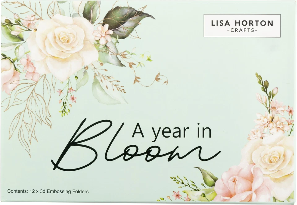 Lisa Horton Crafts Limited Edition Embossing Folders -A Year In Bloom - 2025