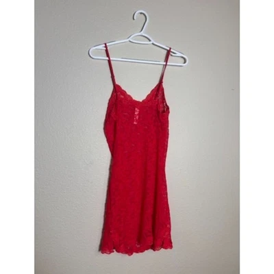 Victoria's Secret Vestido Sin Mangas Encaje Rojo Talla L Foto 1 de 4