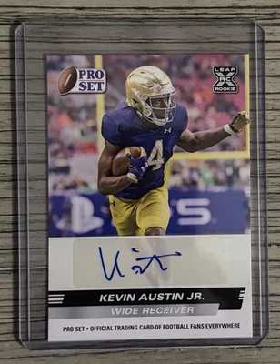 2022 Leaf Pro Set Kevin Austin Jr. Auto RC #PSA-KA2 Irish - Image 1 of 2