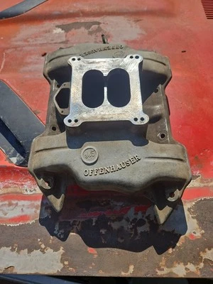 Mopar Dodge Plymouth Offenhauser Aluminum Intake 383 400Cuda  Roadrunner Charger - Image 1 of 4