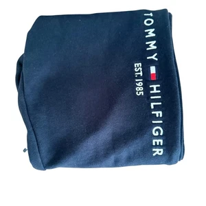 Tommy Logo Sweatpants Youth Boys Size XL 16/18 Navy Blue - Picture 1 of 7