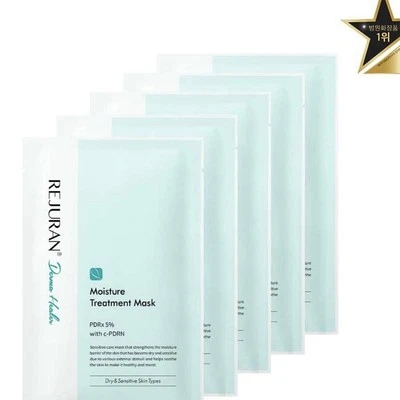 Rejuran Derma Healer 5sheets Moisture Treatment Face Mask Pack With C-PDRN - Image 1 of 4