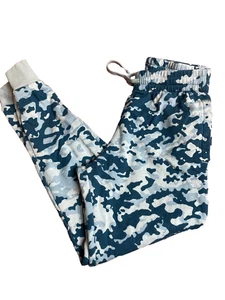 Under Armour Rival Fleece Pants men’s Medium Loose Fit Camo Blue White - Picture 1 of 6