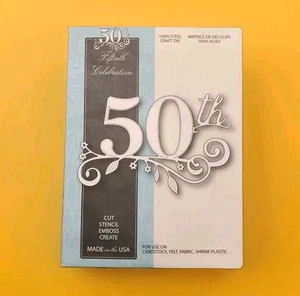 Memory Box 50th FIFTIETH CELEBRATIONS Die 2014 Craft Dies No. 99014 - Bild 1 von 2
