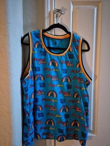 Walt Disney World Disneyland 1955 Blue Tank Top/Muscle Shirt Mens Size XL - Imagen 1 de 7