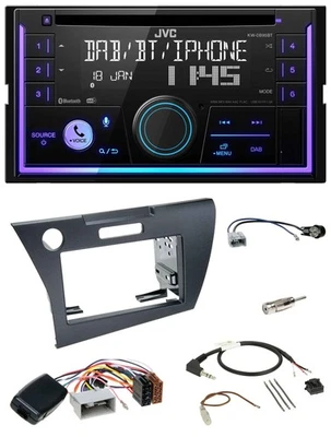 JVC Lenkrad USB 2DIN DAB Bluetooth CD Autoradio für Honda CR-Z 2010-2013 - Bild 1 von 4