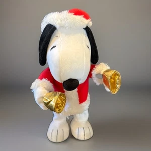 Peluche de Navidad animado Hallmark Bell Ringer Peanuts Snoopy sonido y movimiento 2010 - Imagen 1 de 12