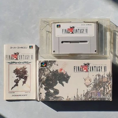 Final Fantasy VI SuperFamicom / SNES NTSC-J testato con manuale, scatola Square Enix - Immagine 1 di 4