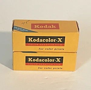 Kodak, Kodacolor-X, CX 620, película negativa a color, 2 rollos sellados, caducidad 1968, de colección - Imagen 1 de 7