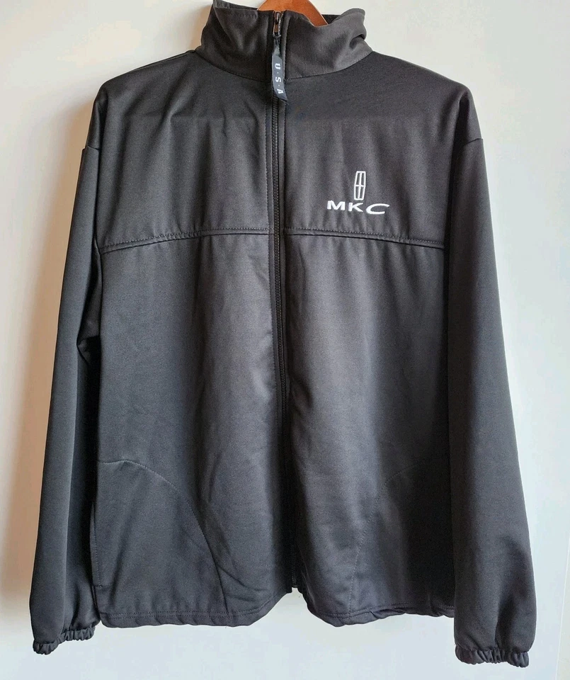 Chaqueta Lincoln MKC Negra Polar con Cremallera XL Para Hombre Hecha en EE. UU. Logo Bordado Foto 1 de 4